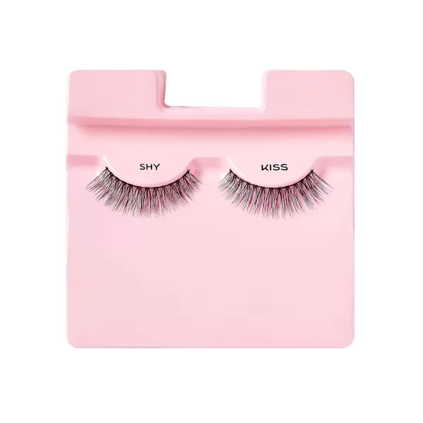 KISS My Lash But Better False Eyelashes, Well Blended', 16 mm, Includes 4 Pairs Of Lashes, Contact Lens Friendly, Easy to Apply, Reusable Strip Lashes