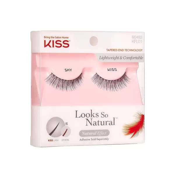 KISS My Lash But Better False Eyelashes, Well Blended', 16 mm, Includes 4 Pairs Of Lashes, Contact Lens Friendly, Easy to Apply, Reusable Strip Lashes