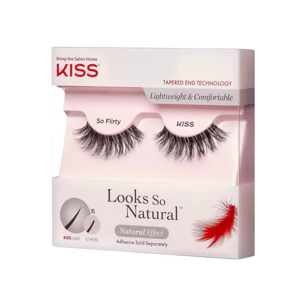 KISS My Lash But Better False Eyelashes, Well Blended', 16 mm, Includes 4 Pairs Of Lashes, Contact Lens Friendly, Easy to Apply, Reusable Strip Lashes