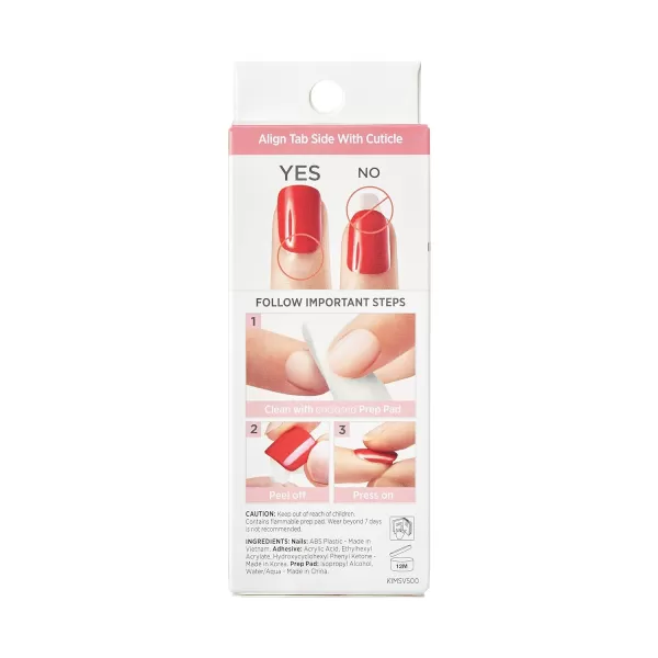 KISS imPRESS No Glue Mani Press On Nails, Design, Before Sunrise', Green, Short Size, Squoval Shape, Includes 30 Nails, Prep Pad, Instructions Sheet, 1 Manicure Stick, 1 Mini File