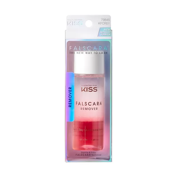KISS Falscara DIY Lash Extension Starter Kit 10 Reusable Featherlight Eyelash Lengthening Wisps, Applicator, Bond &amp; Seal