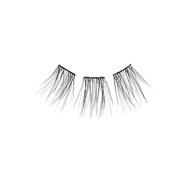KISS Falscara DIY Lash Extension Starter Kit 10 Reusable Featherlight Eyelash Lengthening Wisps, Applicator, Bond &amp; Seal