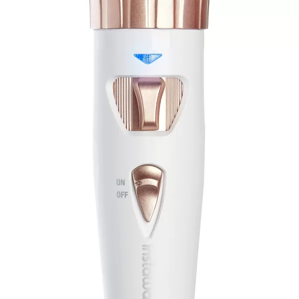 KISS Instawave 101 Automatic Rotating Curling Iron, 1 Inch Pearl Ceramic Tourmaline Barrel Heats Up to 400°, 2 Directional Spinner, Rose Gold Finish, 1.07 Lbs.