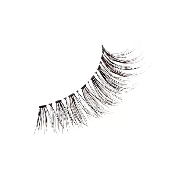 KISS Lash 11 False Eyelashes, Effortless', 12 mm, Includes 1 Pair Of Eyelash, Measuring Tool, Scissors, Lash Adhesive, Applicator, Mirror, Contact Lens Friendly, Easy to Apply, Reusable Strip Lashes