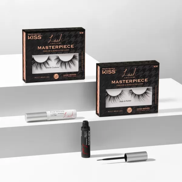 KISS Lash Couture, Lash Glue, Super Strong Strip Lash Adhesive, Black, Includes Lash Adhesive, Long Lasting Wear, Can Be Used with Strip Lashes and Lash Clusters