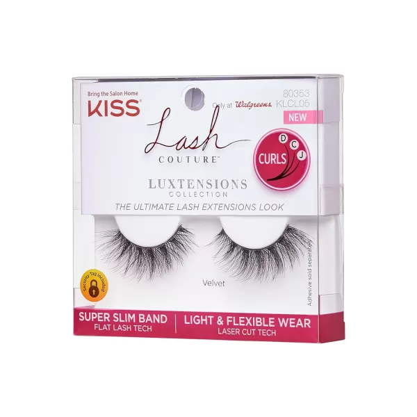 KISS Lash Couture Luxtension False Eyelashes, Royal Silk', 10 mm, Includes 1 Pair Of Lash, Contact Lens Friendly, Easy to Apply, Reusable Strip Lashes