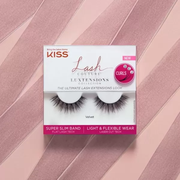 KISS Lash Couture Luxtension False Eyelashes, Royal Silk', 10 mm, Includes 1 Pair Of Lash, Contact Lens Friendly, Easy to Apply, Reusable Strip Lashes