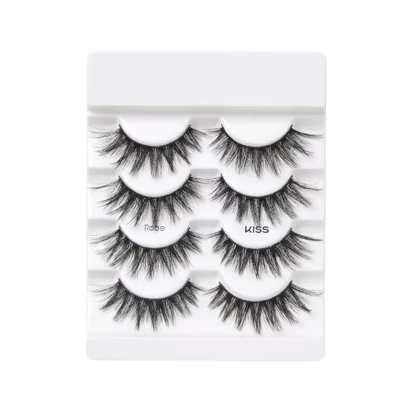 KISS Lash Couture Triple Push Up Collection, 3D Volume False Eyelashes with Triple Design Technology, Multi-Angles &amp; Lengths, Reusable, Style 'Camisole', 1 Pair Fake Eyelashes)