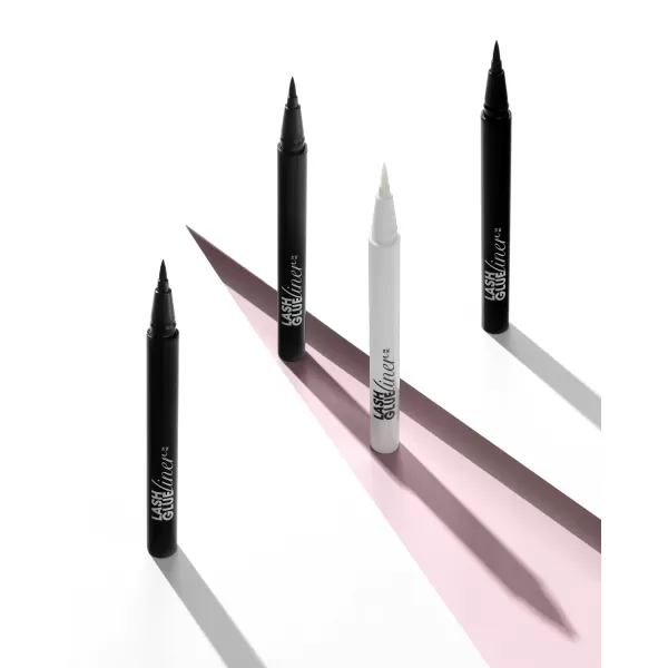 KISS Lash Glueliner, Eyeliner Lash Glue, 2-in-1 Felt-Tip Eyeliner and Lash Adhesive, Includes 1 Glue Liner, Long Lasting Wear, Can Be Used with Strip Lashes and Lash Clusters