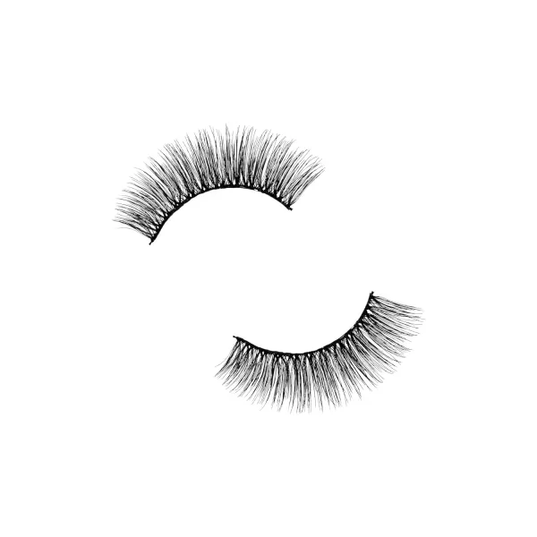 KISS Looks So Natural False Eyelashes, 'Flirty', 12 mm, Includes 1 Pair Of Lash, Contact Lens Friendly, Easy to Apply, Reusable Strip Lashes)