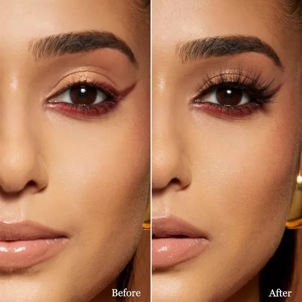 KISS Masterpiece, False Eyelashes, Haute Couture', 16 mm, Includes 1 Pair Of Lash, Contact Lens Friendly, Easy to Apply, Reusable Strip Lashes, Glue On