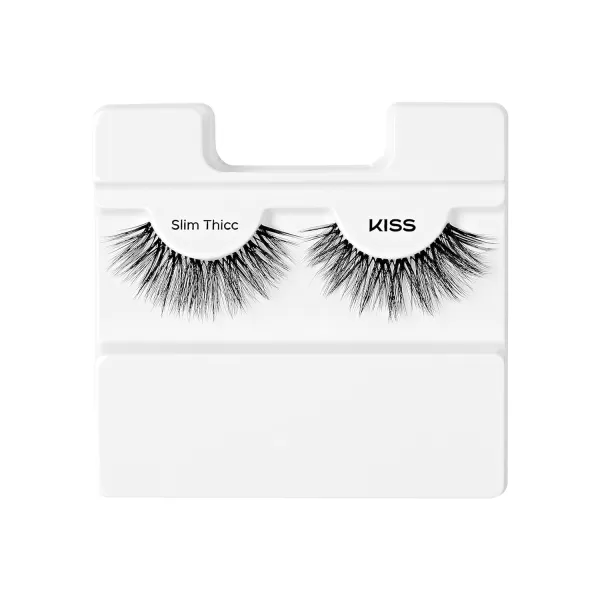KISS My Lash But Bolder, False Eyelashes, Big Personality', 14 mm, Includes 1 Pair, Contact Lens Friendly, Easy to Apply, Reusable Strip Lashes, Glue-On