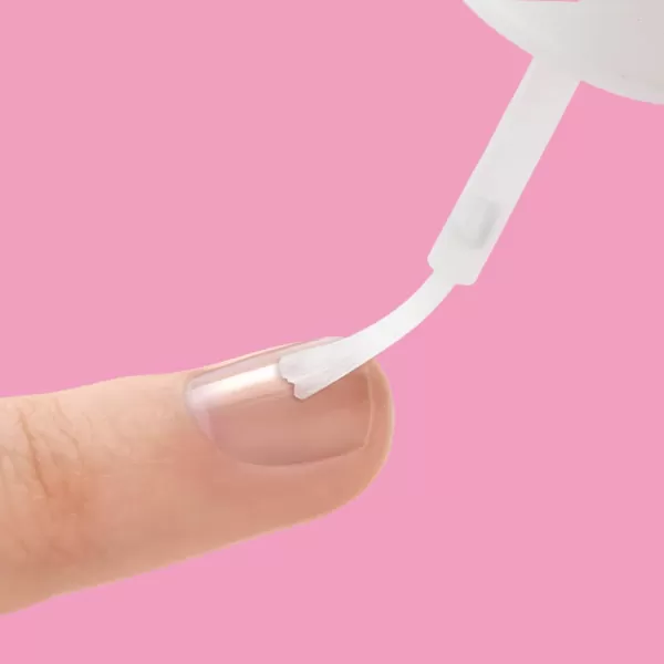 KISS PowerFlex Brush-On Nail Glue for Press On Nails, Ultra Hold Flex Formula Nail Adhesive, Includes One Bottle 5g  with Twist-Off Cap &amp; Brush Applicator)