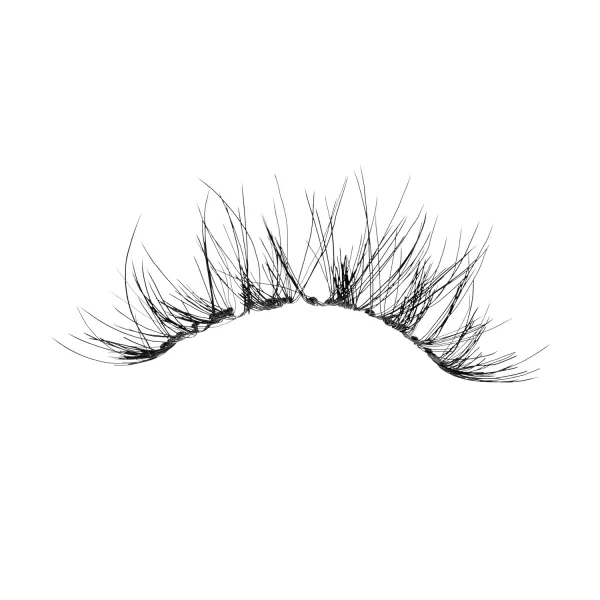 KISS Sister Nature False Eyelashes, Sage', 12 mm, 100% Natural Hair, Recyclable Paper Box, Printed with Soy Ink, Cruelty Free, Vegan, Includes 1 Pair of Reusable Strip Lashes