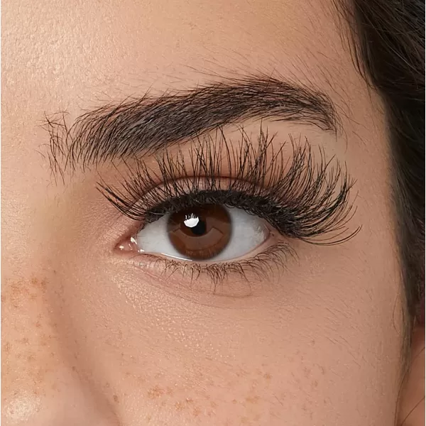 KISS Sister Nature False Eyelashes, Sage', 12 mm, 100% Natural Hair, Recyclable Paper Box, Printed with Soy Ink, Cruelty Free, Vegan, Includes 1 Pair of Reusable Strip Lashes