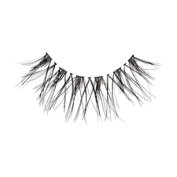 KISS Sister Nature False Eyelashes, Sage', 12 mm, 100% Natural Hair, Recyclable Paper Box, Printed with Soy Ink, Cruelty Free, Vegan, Includes 1 Pair of Reusable Strip Lashes