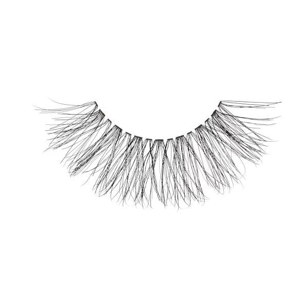 KISS Sister Nature False Eyelashes, Sage', 12 mm, 100% Natural Hair, Recyclable Paper Box, Printed with Soy Ink, Cruelty Free, Vegan, Includes 1 Pair of Reusable Strip Lashes