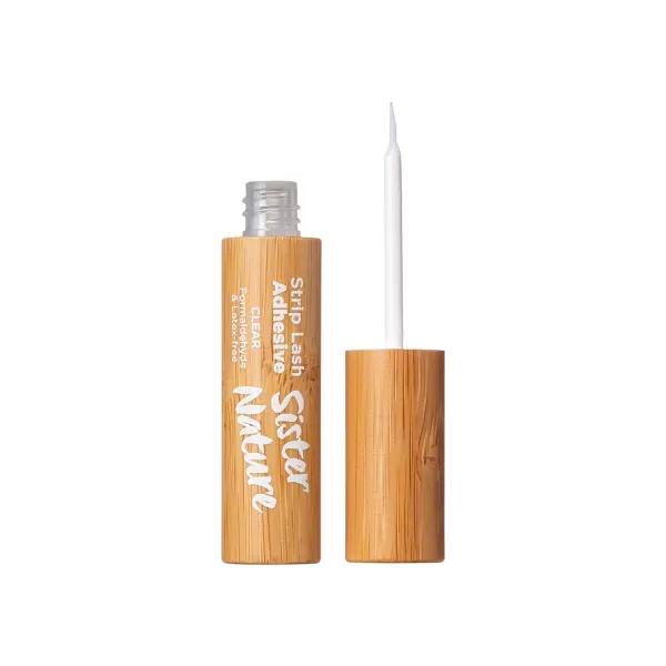 KISS Sister Nature, Lash Glue, Strip Lash Adhesive, Clear, Includes 1 Lash Adhesive, Long Lasting Wear, Can Be Used with Strip Lashes and Lash Clusters