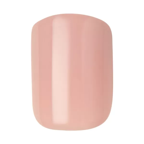KISS imPRESS No Glue Mani Press On Nails, Design, 'Before Sunset', Multicolor, Short Size, Squoval Shape, Includes 30 Nails, Prep Pad, Instructions Sheet, 1 Manicure Stick, 1 Mini File