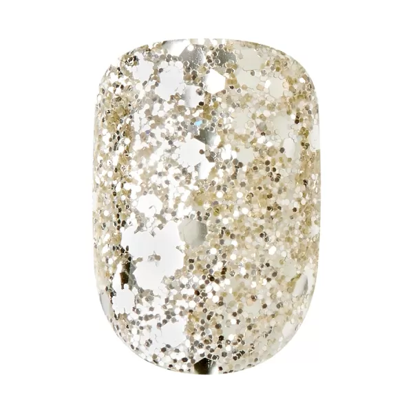 KISS imPRESS No Glue Mani Press On Nails, Design, 'Before Sunset', Multicolor, Short Size, Squoval Shape, Includes 30 Nails, Prep Pad, Instructions Sheet, 1 Manicure Stick, 1 Mini File