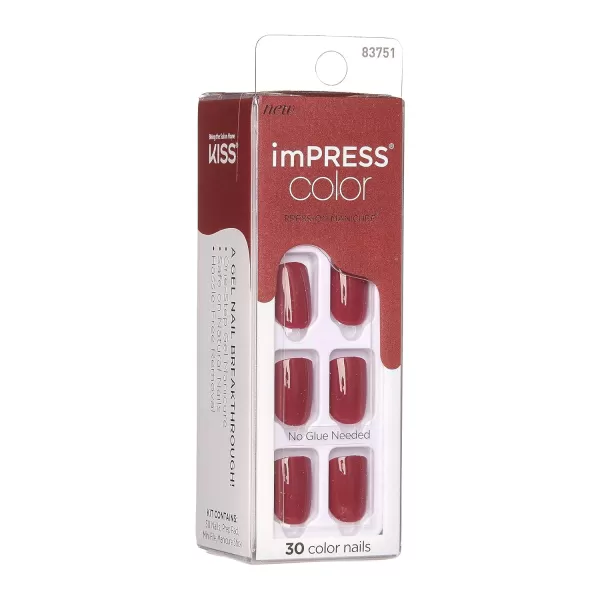 imPRESS KISS Press-On Manicure, Nail Kit, PureFit Technology, Medium Length Press-On Nails, So French', Includes Prep Pad, Mini Nail File, Cuticle Stick, and 30 Fake Nails Ourself)