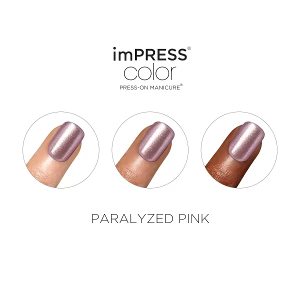 imPRESS KISS Press-On Manicure, Nail Kit, PureFit Technology, Medium Length Press-On Nails, So French', Includes Prep Pad, Mini Nail File, Cuticle Stick, and 30 Fake Nails