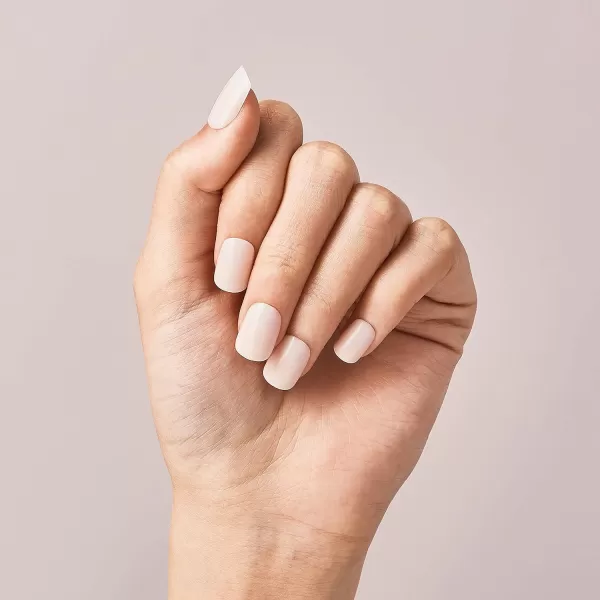 imPRESS KISS Press-On Manicure, Nail Kit, PureFit Technology, Medium Length Press-On Nails, So French', Includes Prep Pad, Mini Nail File, Cuticle Stick, and 30 Fake Nails