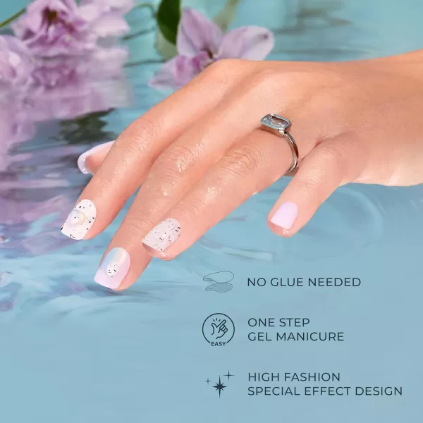 imPRESS KISS Press-On Manicure, Nail Kit, PureFit Technology, Medium Length Press-On Nails, So French', Includes Prep Pad, Mini Nail File, Cuticle Stick, and 30 Fake Nails