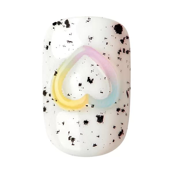 imPRESS KISS Press-On Manicure, Nail Kit, PureFit Technology, Medium Length Press-On Nails, So French', Includes Prep Pad, Mini Nail File, Cuticle Stick, and 30 Fake Nails