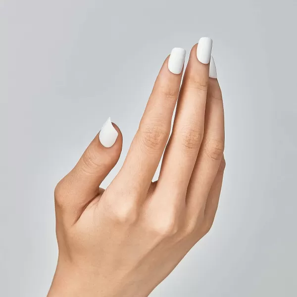 imPRESS KISS Press-On Manicure, Nail Kit, PureFit Technology, Medium Length Press-On Nails, So French', Includes Prep Pad, Mini Nail File, Cuticle Stick, and 30 Fake Nails