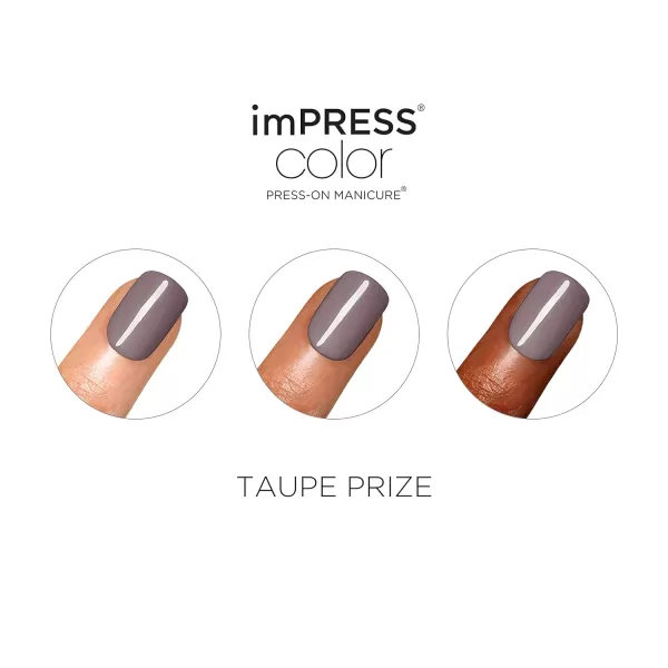 imPRESS KISS Press-On Manicure, Nail Kit, PureFit Technology, Medium Length Press-On Nails, So French', Includes Prep Pad, Mini Nail File, Cuticle Stick, and 30 Fake Nails