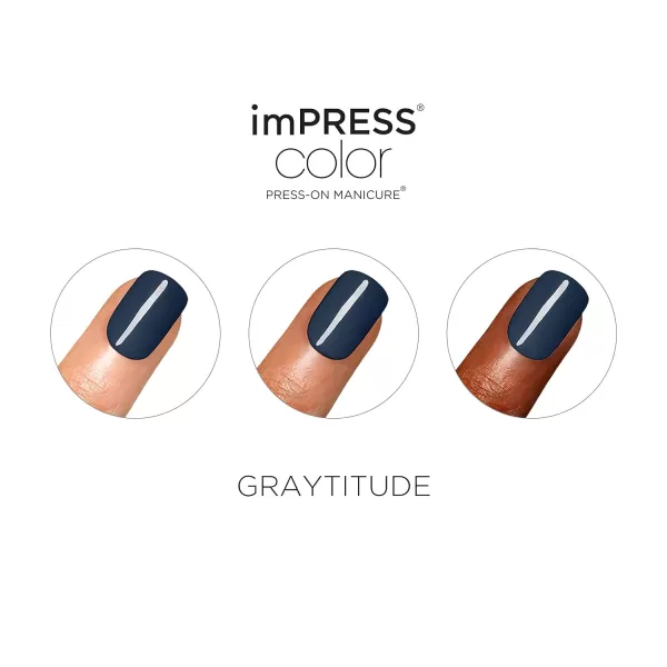 imPRESS KISS Press-On Manicure, Nail Kit, PureFit Technology, Medium Length Press-On Nails, So French', Includes Prep Pad, Mini Nail File, Cuticle Stick, and 30 Fake Nails