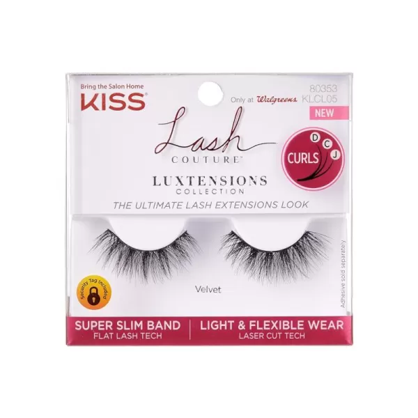 KISS Lash Couture Luxtension False Eyelashes, Royal Silk', 10 mm, Includes 1 Pair Of Lash, Contact Lens Friendly, Easy to Apply, Reusable Strip Lashes