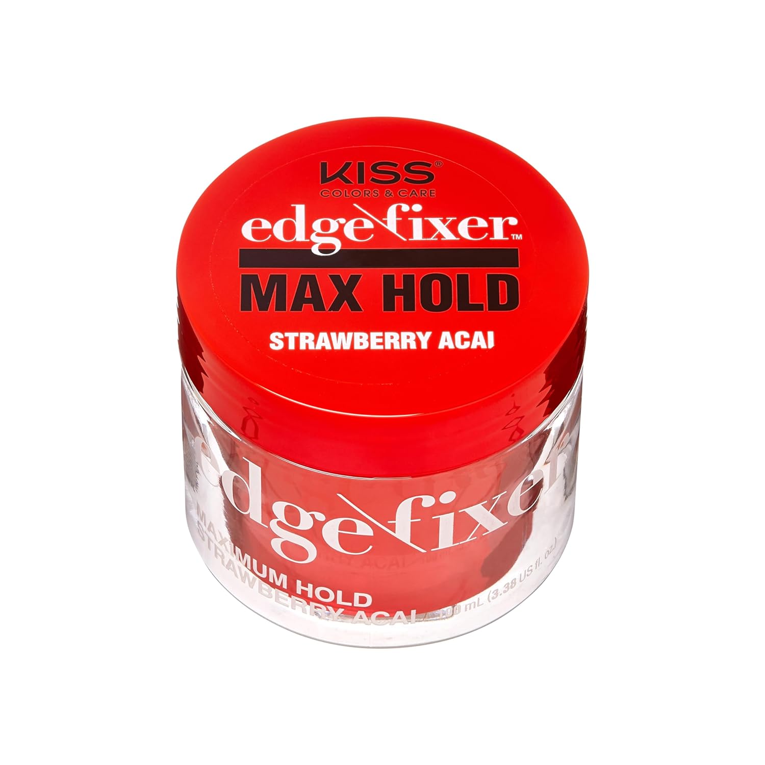 KISS COLORS &amp; CARE 24 Hour Maximum Hold Scented Edge Fixer, Biotin B7 Infused, All Hair Types, Non-Greasy Gel, No Flaking, 100 mL  - Orange Blossom Scent