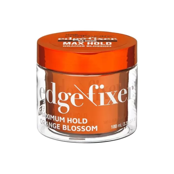 KISS COLORS &amp; CARE 24 Hour Maximum Hold Scented Edge Fixer, Biotin B7 Infused, All Hair Types, Non-Greasy Gel, No Flaking, 100 mL  - Orange Blossom Scent