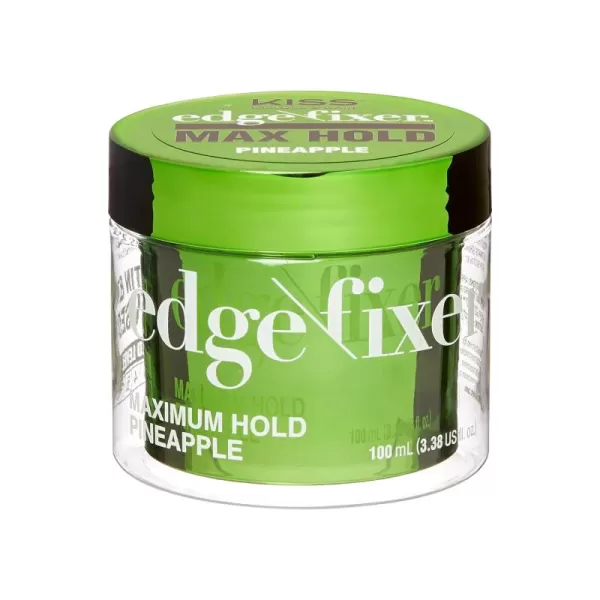 KISS COLORS &amp; CARE 24 Hour Maximum Hold Scented Edge Fixer, Biotin B7 Infused, All Hair Types, Non-Greasy Gel, No Flaking, 100 mL  - Orange Blossom Scent
