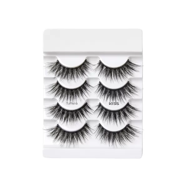 KISS Lash Couture Naked Drama False Eyelashes, Cruise', 16 mm, Includes 4 Pairs Of Lashes, Contact Lens Friendly, Easy to Apply, Reusable Strip Lashes)