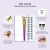 imageKISS imPRESS Falsies False Eyelashes Lash Clusters Voluminous 14 mm Includes 20 Clusters 1 applicator Contact Lens Friendly Easy to Apply Reusable Strip Lashes21 Piece Set