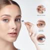 imageKISS imPRESS Falsies Easy Tab Press On Self Adhesive Eyelashes Black Black Wispy 1 Pair of 5mm11mm Inner Natural Volume Eyelash Clusters ampamp 1 Pair of 6mm11mm Outer HalfLashes with Easy Tabs