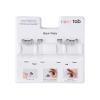 imageKISS imPRESS Falsies Easy Tab Press On Self Adhesive Eyelashes Black Black Wispy 1 Pair of 5mm11mm Inner Natural Volume Eyelash Clusters ampamp 1 Pair of 6mm11mm Outer HalfLashes with Easy Tabs