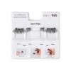 imageKISS imPRESS Falsies Easy Tab Press On Self Adhesive Eyelashes Black Demi Wispy 1 Pair of 8mm10mm Inner Natural Volume Eyelash Clusters ampamp 1 Pair of 11mm13mm Outer HalfLashes with Easy TabsBlack
