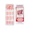 imageKISS imPRESS No Glue Mani Press On Nails Design Eternity Medium Blue Short Size Squoval Shape Includes 30 Nails Prep Pad Instructions Sheet 1 Manicure Stick 1 Mini FilePink and Bronze