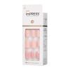 imageKISS imPRESS No Glue Mani Press On Nails Design Eternity Medium Blue Short Size Squoval Shape Includes 30 Nails Prep Pad Instructions Sheet 1 Manicure Stick 1 Mini FilePink and Bronze