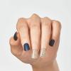 imageKISS imPRESS No Glue Mani Press On Nails Design Eternity Medium Blue Short Size Squoval Shape Includes 30 Nails Prep Pad Instructions Sheet 1 Manicure Stick 1 Mini FileBlue and Gold