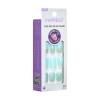 imageKISS imPRESS No Glue Mani Press On Nails Design Eternity Medium Blue Short Size Squoval Shape Includes 30 Nails Prep Pad Instructions Sheet 1 Manicure Stick 1 Mini FileMedium Blue