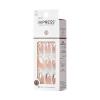 imageKISS imPRESS No Glue Mani Press On Nails Design Free Soul White Medium Size Almond Shape Includes 30 Nails Prep Pad Instructions Sheet 1 Manicure Stick 1 Mini FileBeige and White