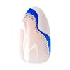 imageKISS imPRESS No Glue Mani Press On Nails Design Free Soul White Medium Size Almond Shape Includes 30 Nails Prep Pad Instructions Sheet 1 Manicure Stick 1 Mini FileLight White