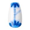 imageKISS imPRESS No Glue Mani Press On Nails Design Free Soul White Medium Size Almond Shape Includes 30 Nails Prep Pad Instructions Sheet 1 Manicure Stick 1 Mini FileTye Dye