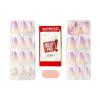 imageKISS imPRESS No Glue Mani Press On Nails Design Free Soul White Medium Size Almond Shape Includes 30 Nails Prep Pad Instructions Sheet 1 Manicure Stick 1 Mini FilePurple and White