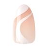 imageKISS imPRESS No Glue Mani Press On Nails Design Free Soul White Medium Size Almond Shape Includes 30 Nails Prep Pad Instructions Sheet 1 Manicure Stick 1 Mini FileBeige and White